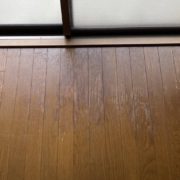 フローリング補修/掃き出し窓による広範囲劣化/東京都墨田区
